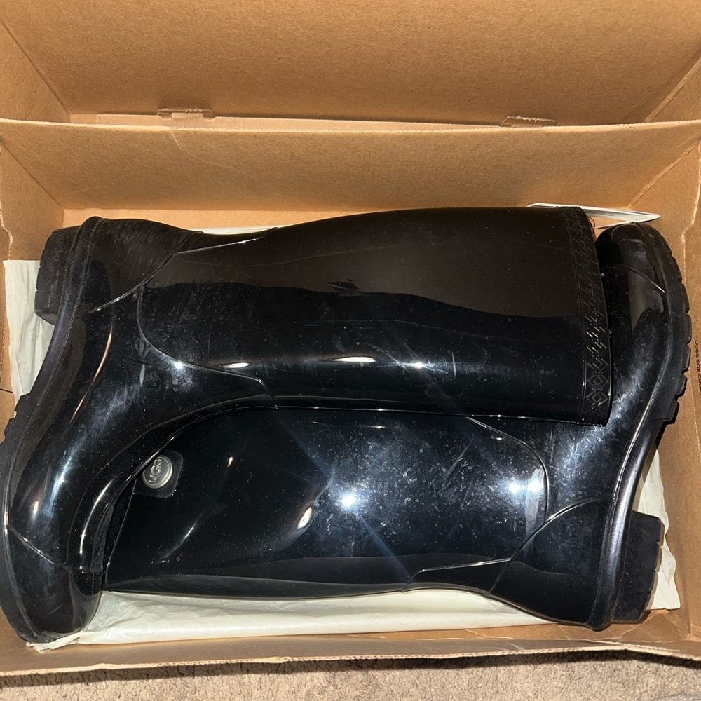 UGG Black Rain Boots